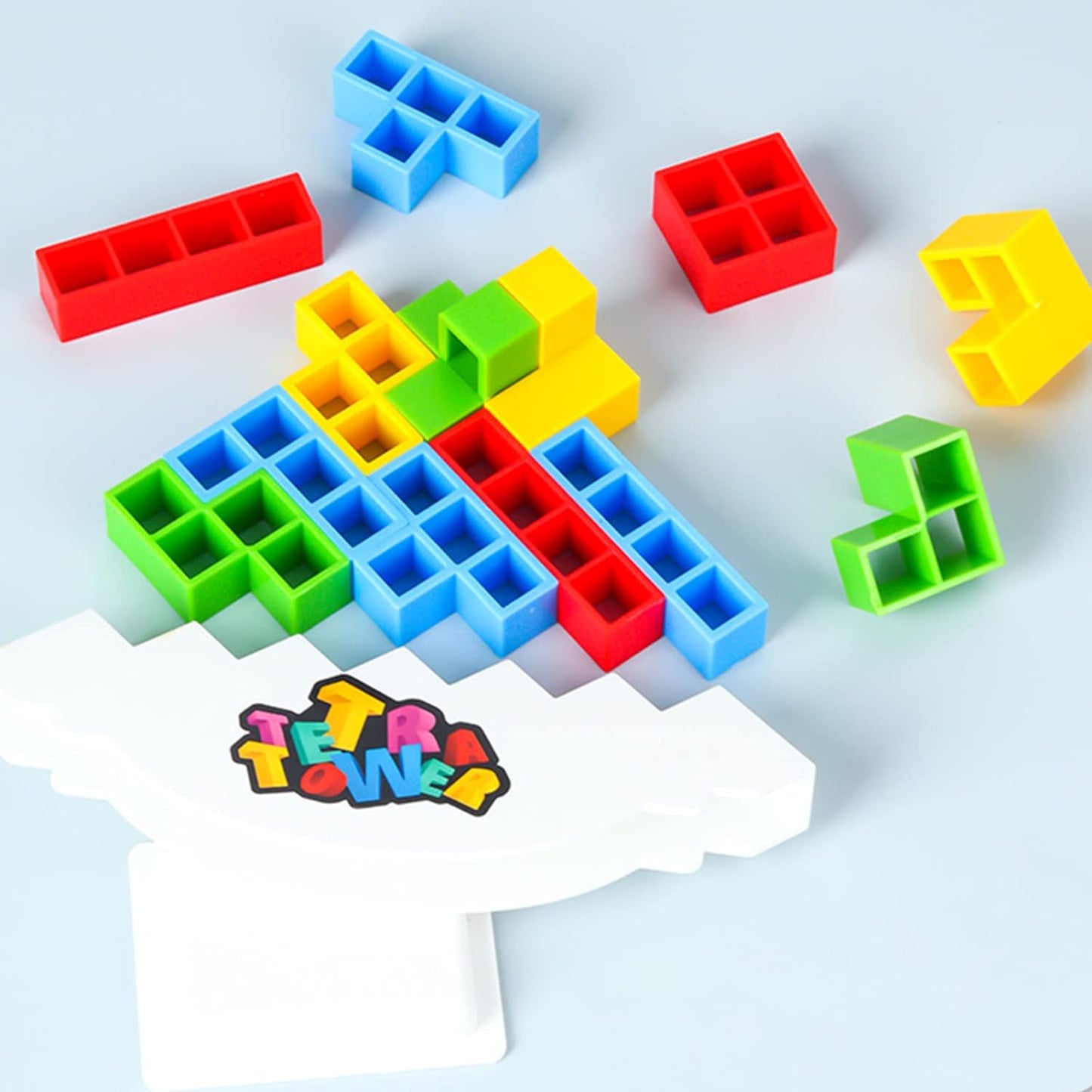 TakeGood.in's 48 Pcs Tetra Tower Balance Stacking Blocks Game, Board Games for 2 Players+ Family Games, Parties, Travel, Kids & Adults Team Building Blocks Toy